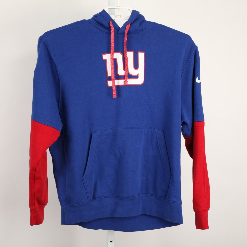 The New York Giants Hoodie Medium Blue Red Nike NFL Team Issued - Picture 2 of 13